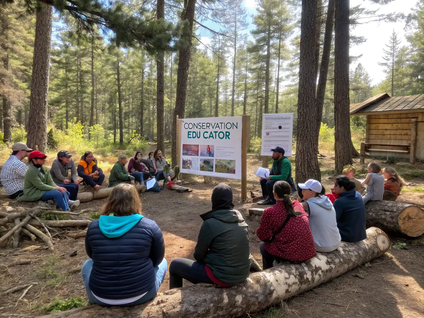 An educational workshop led by ACCA members, teaching local youth about wildlife conservation and responsible hunting practices.